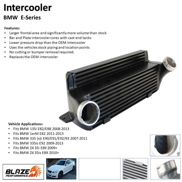 Blaze Performance intercooler kit diagram